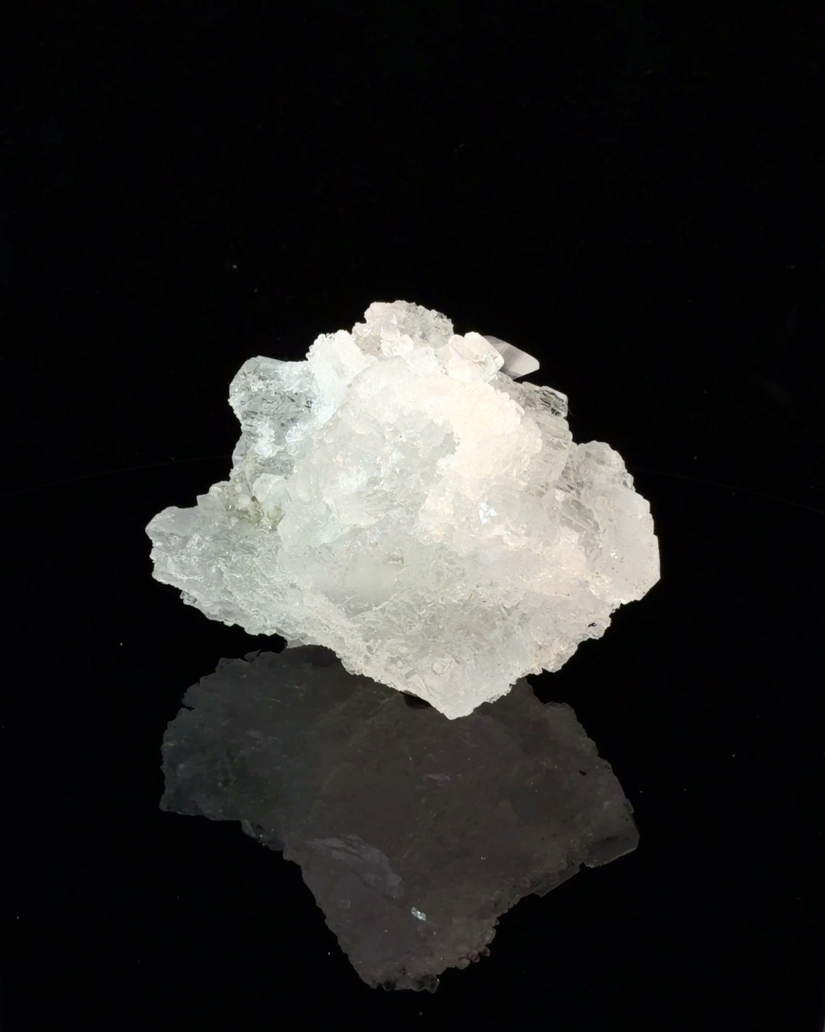 Fluorite with Calcite Crystal Cluster