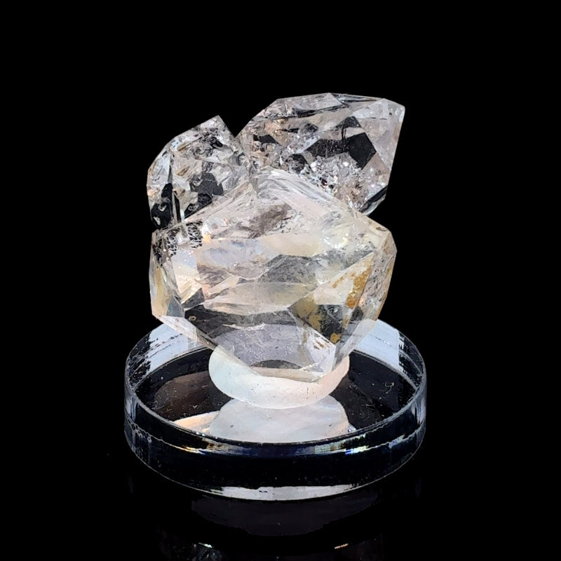 Natural Herkimer Diamond Quartz Cluster | 3 Crystal Formation, 9.6g