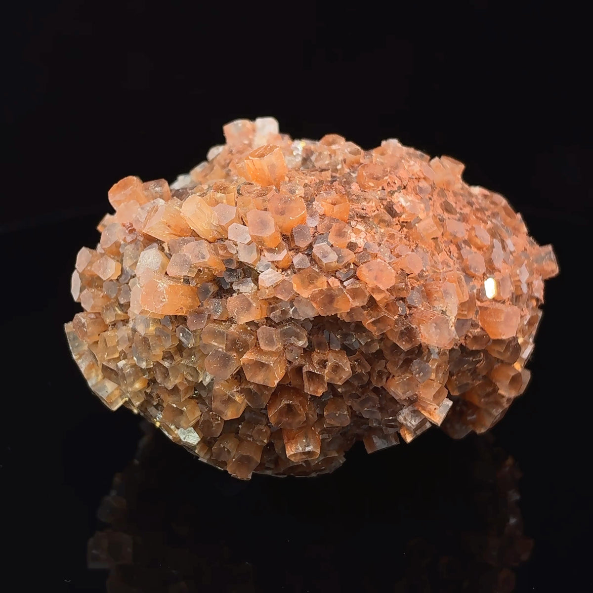 Natural red aragonite crystal mineral specimen from Morocco, 185 grams, measuring 66 x 59 x 42 mm
Tags