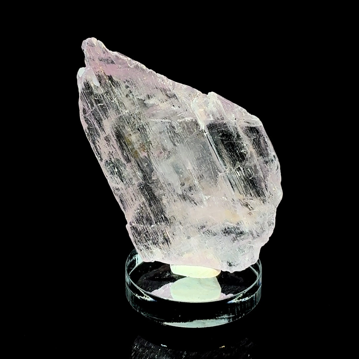Natural Pink Kunzite crystal from Afghanistan, 17.4 gram Spodumene mineral specimen measuring 49 x 29 x 10 mm