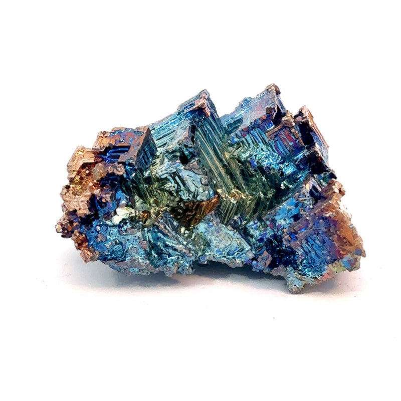 Bismuth Crystal Specimen – 35.1g Rainbow Metallic Mineral