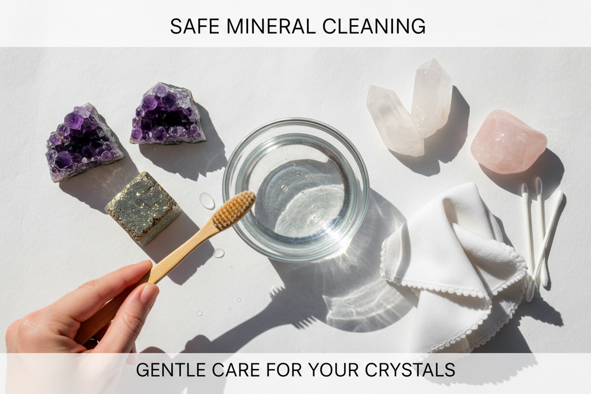 How to Clean Raw Mineral Specimens Safely