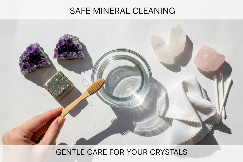 How to Clean Raw Mineral Specimens Safely