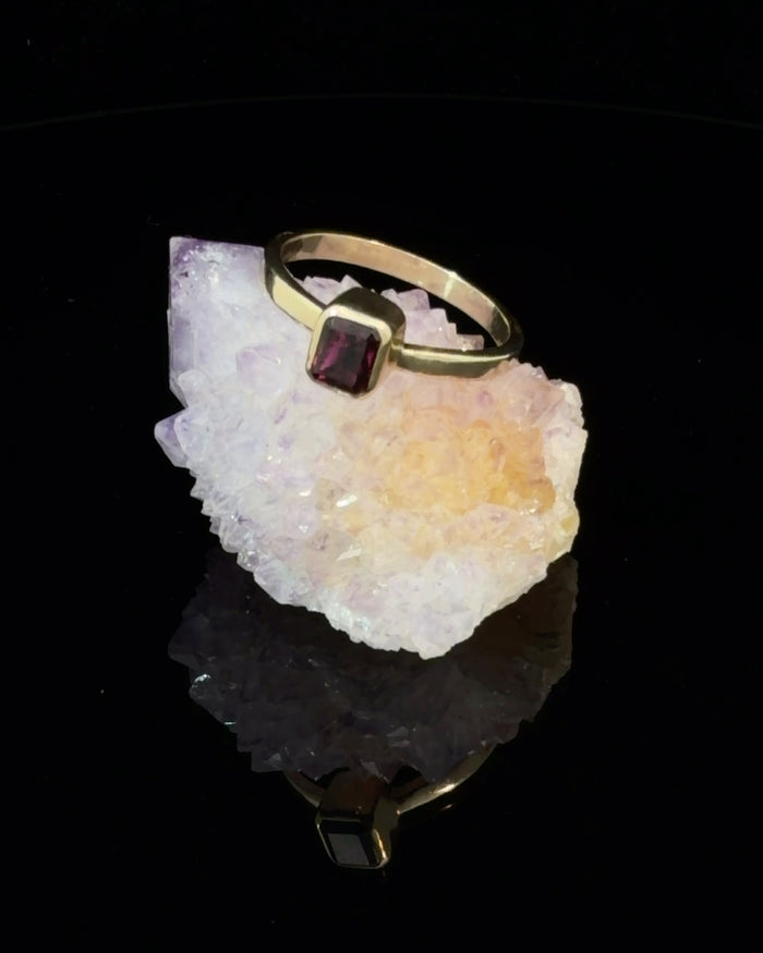 14K Gold Perfect Pink Tourmaline Ring