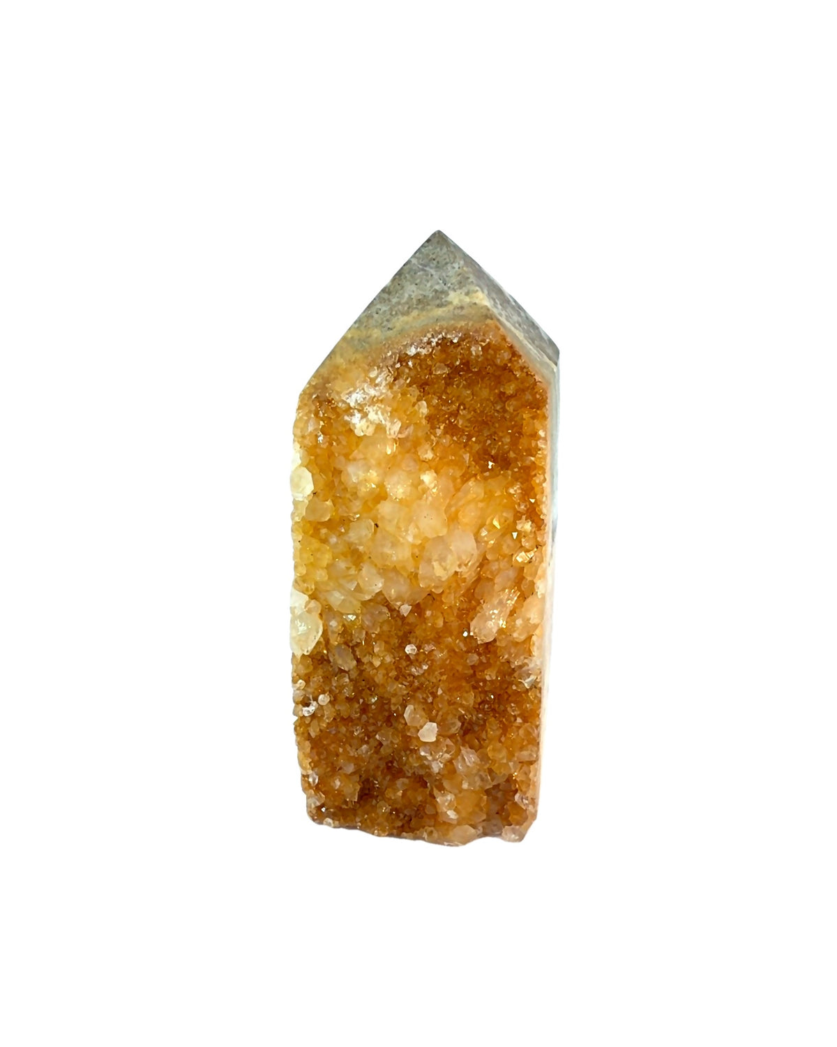 Iron coated Quartz Crystal Tower Specimen