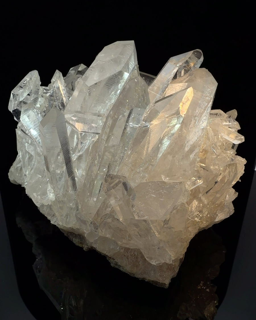 Natural Clear Quartz Crystal Cluster – Raw Terminated Quartz Mineral Specimen, 10.9 cm