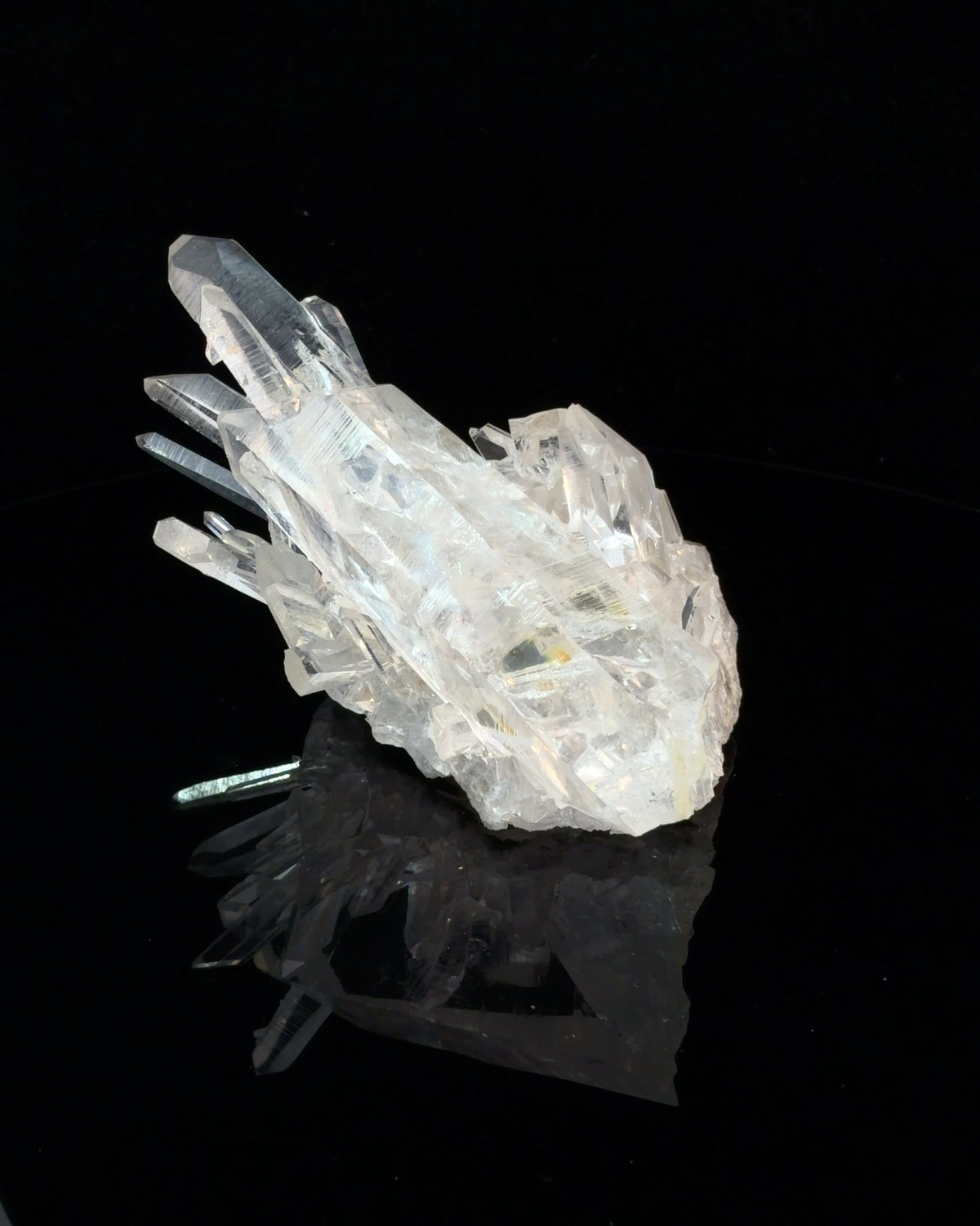 Arkansas Clear Quartz Crystal Cluster Mineral Specimen