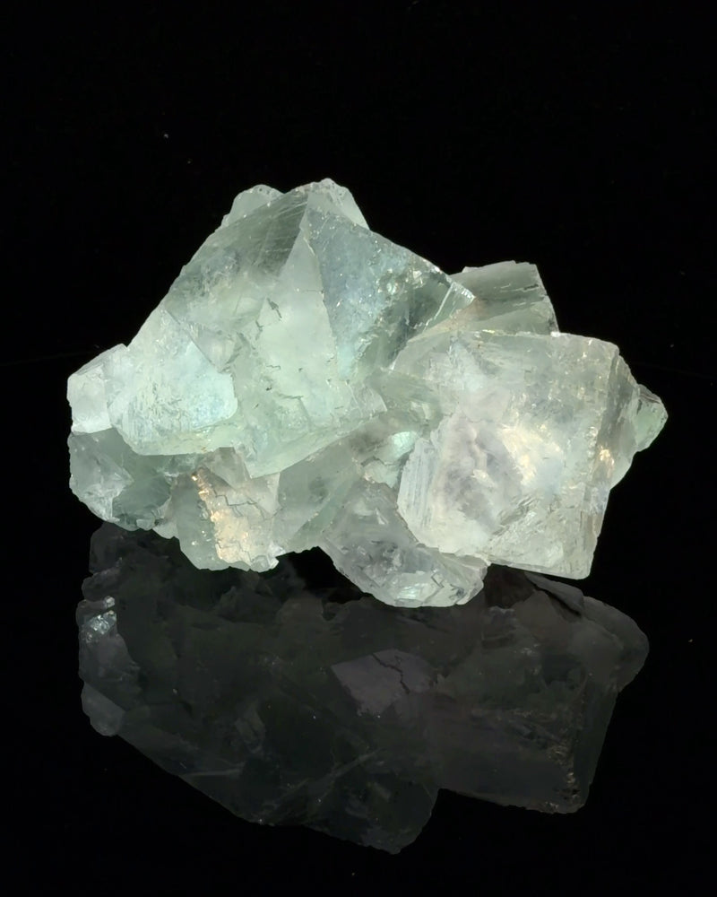 Natural Green Fluorite Mineral Specimen Cluster