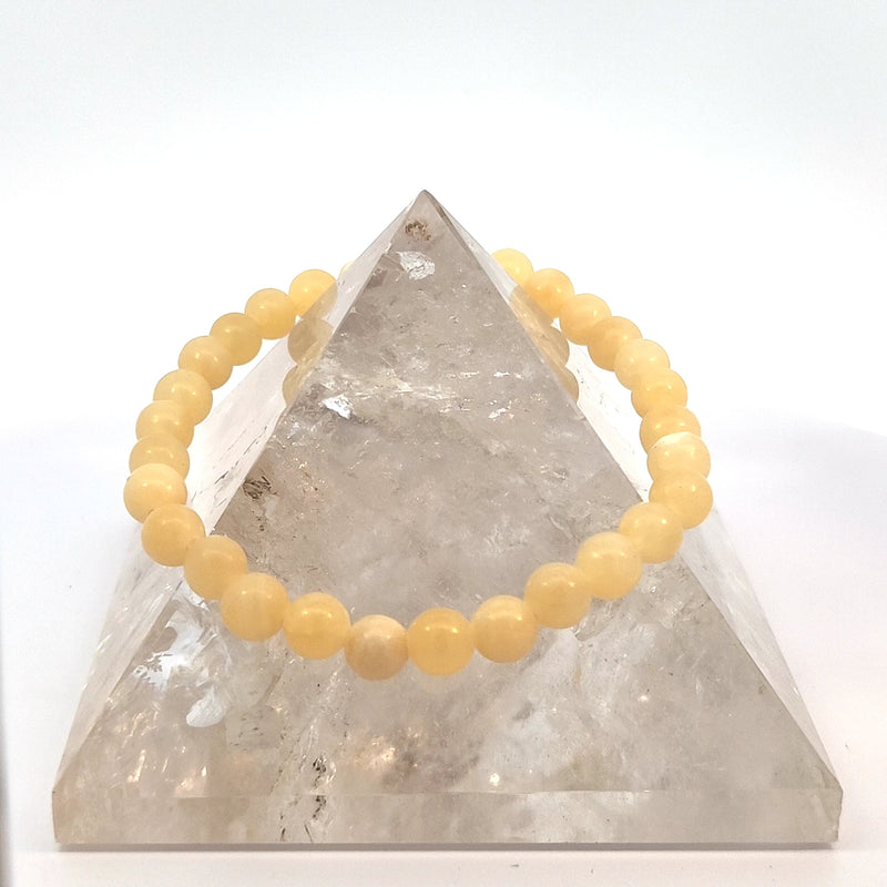 Stretch Bracelet - Honey Calcite