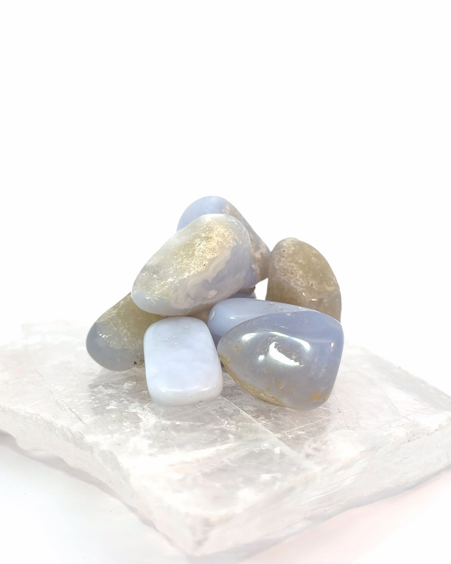 Tumbled Blue Lace Agate