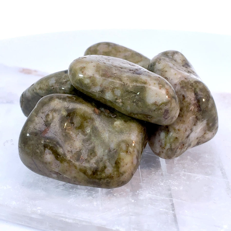 Tumbled Epidote