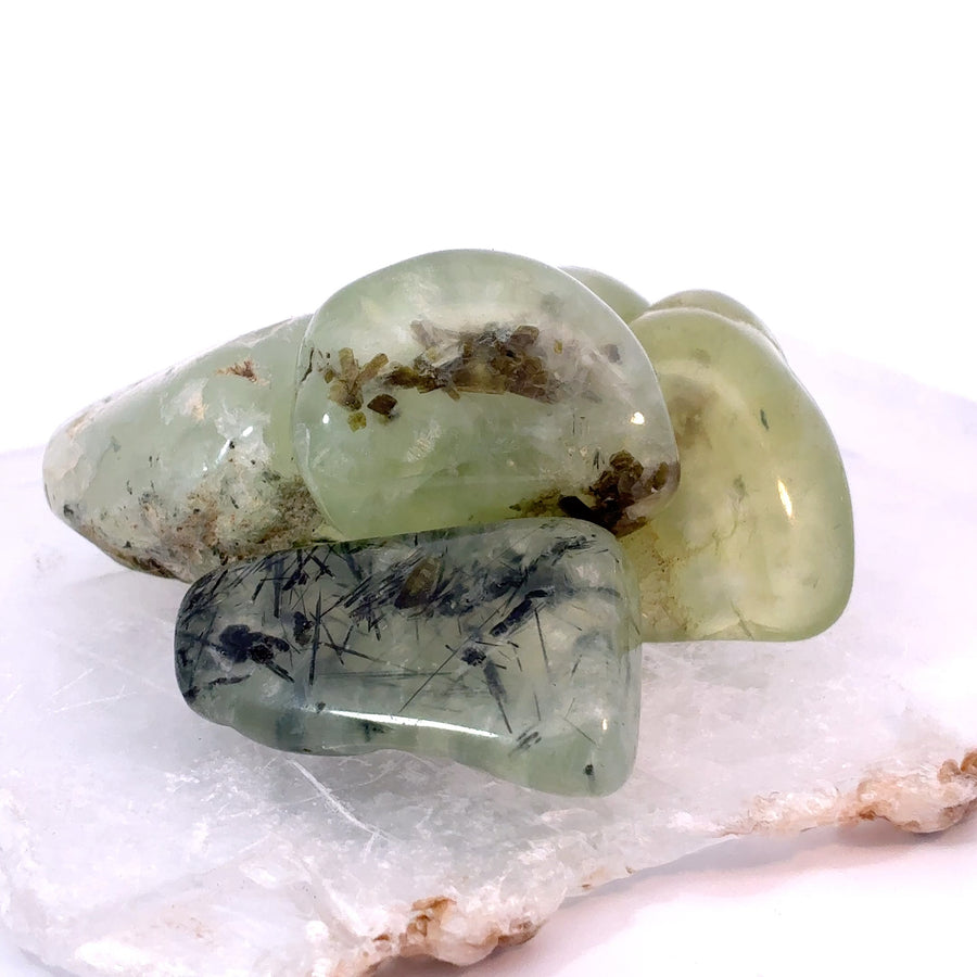 Tumbled Prehnite and Epidote
