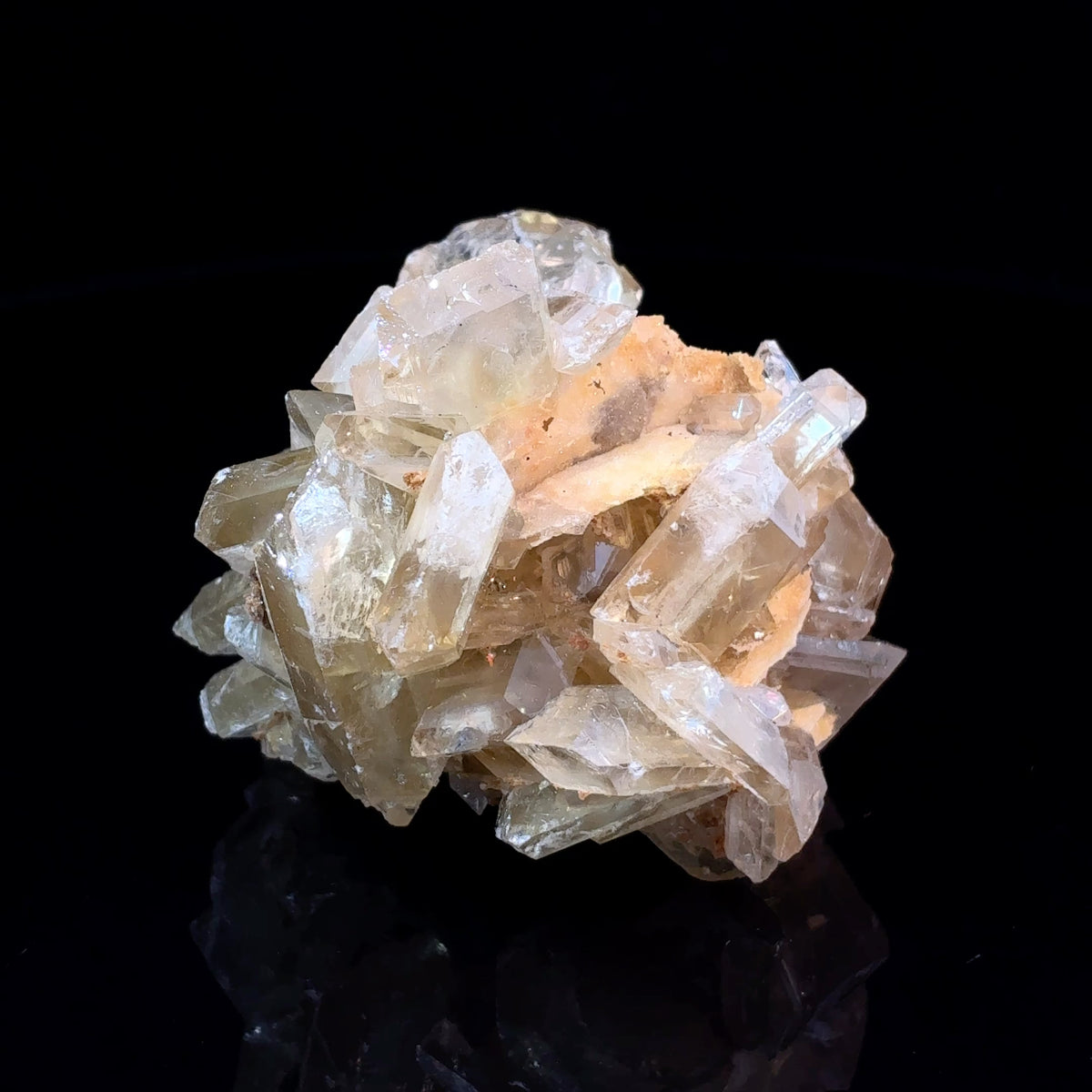 Natural barite crystal cluster from Nevada USA, 68.7 gram mineral specimen measuring 41 x 35 x 33 mm
