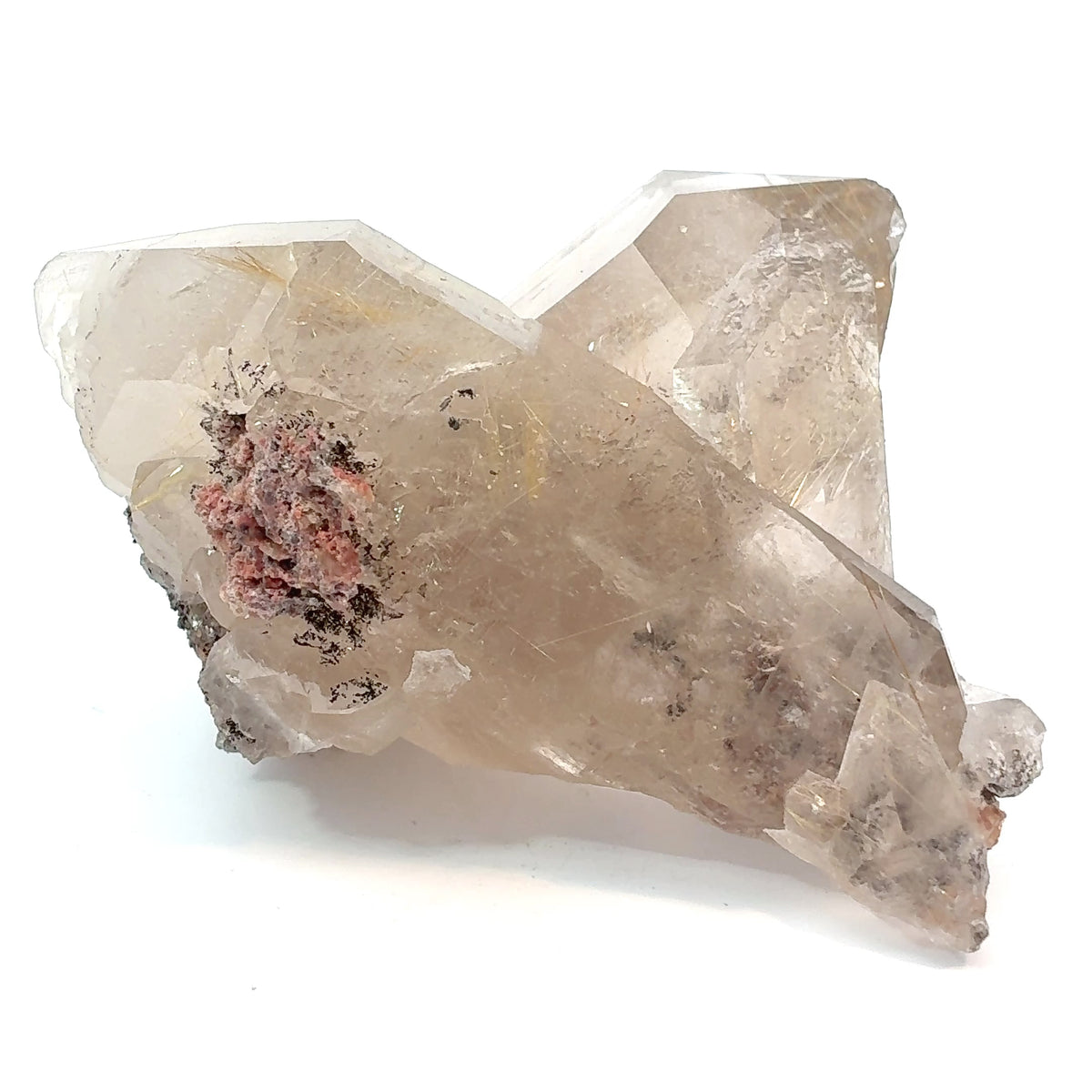 Natural Rutilated Quartz crystal specimen from Brazil, 133 grams, measuring 71 x 51 x 41 mm