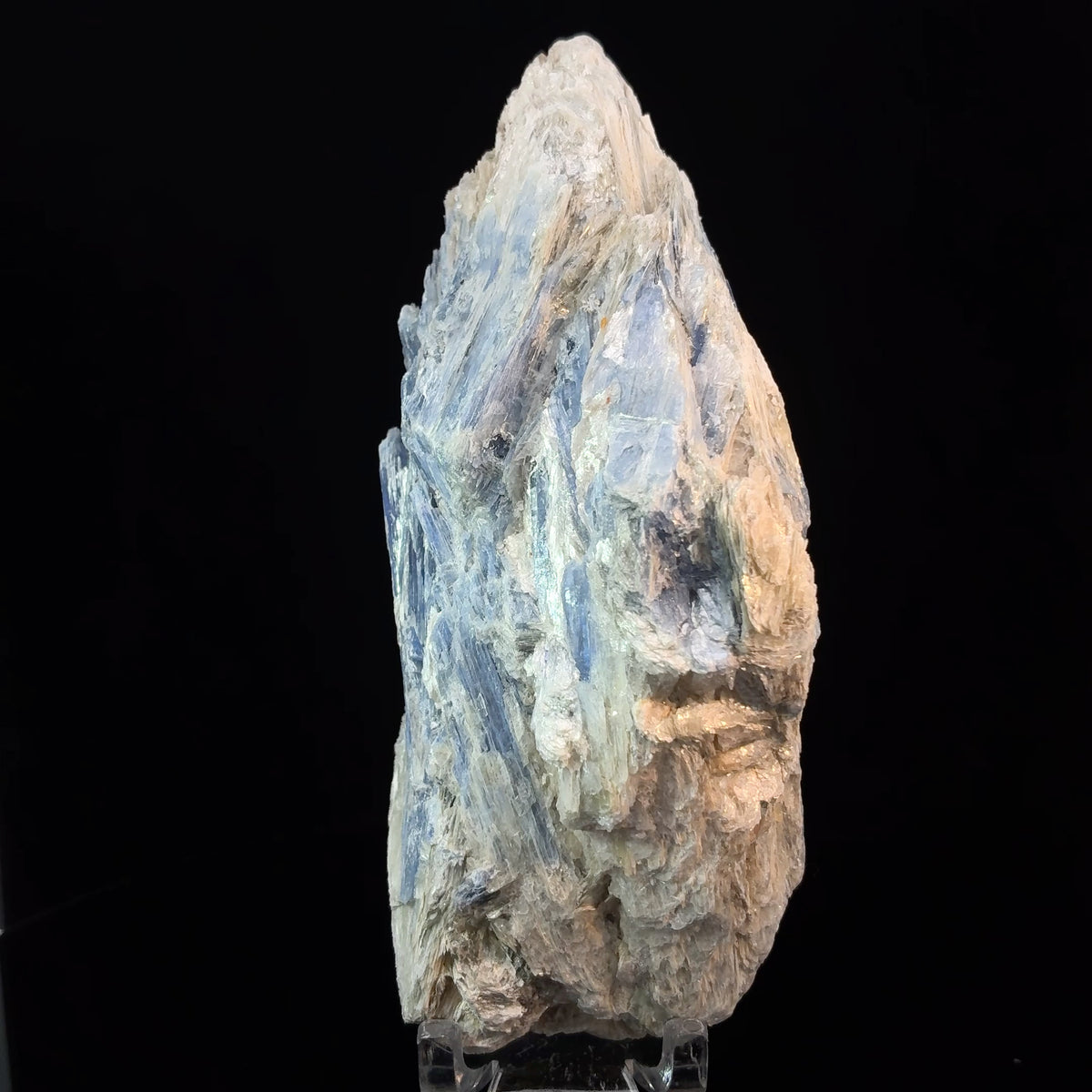 Natural blue kyanite crystal mineral specimen from Brazil, 242 grams, measuring 107 x 47 x 39 mm
