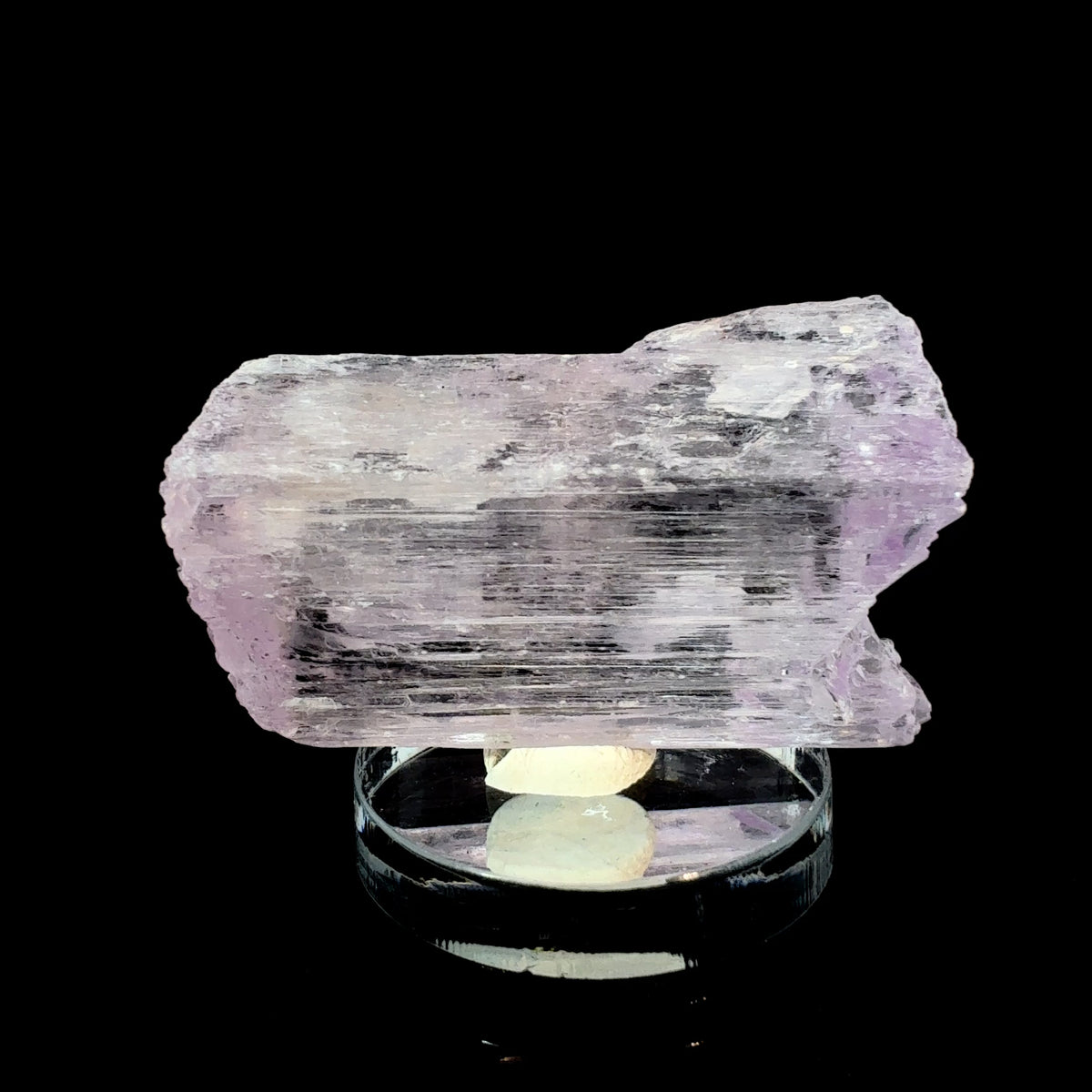 Natural pink kunzite crystal from Afghanistan, 20.4 gram spodumene mineral specimen measuring 39 x 22 x 12 mm