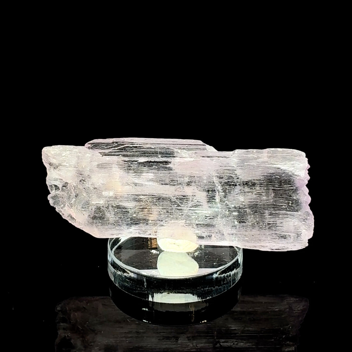 Natural Pink Kunzite crystal from Brazil, 11.5 gram mineral specimen measuring 48 x 19 x 6 mm
