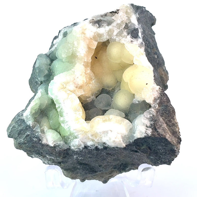 Multicolored Prehnite Mineral Specimen from New Jersey USA – 274g Natural Crystal