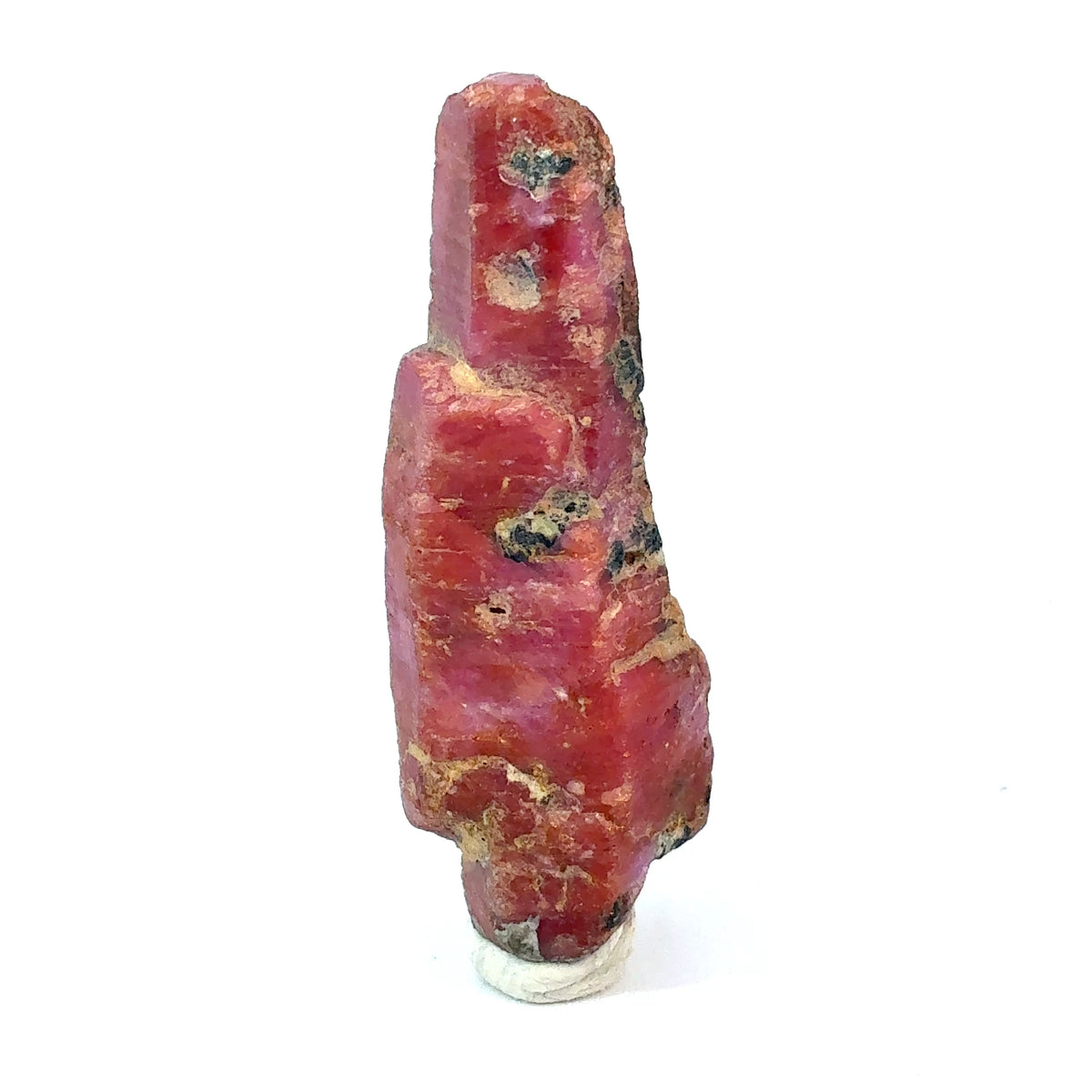 Natural Ruby crystal from Africa, raw Corundum mineral specimen weighing 19.8 grams and measuring 48 x 17 x 13 mm