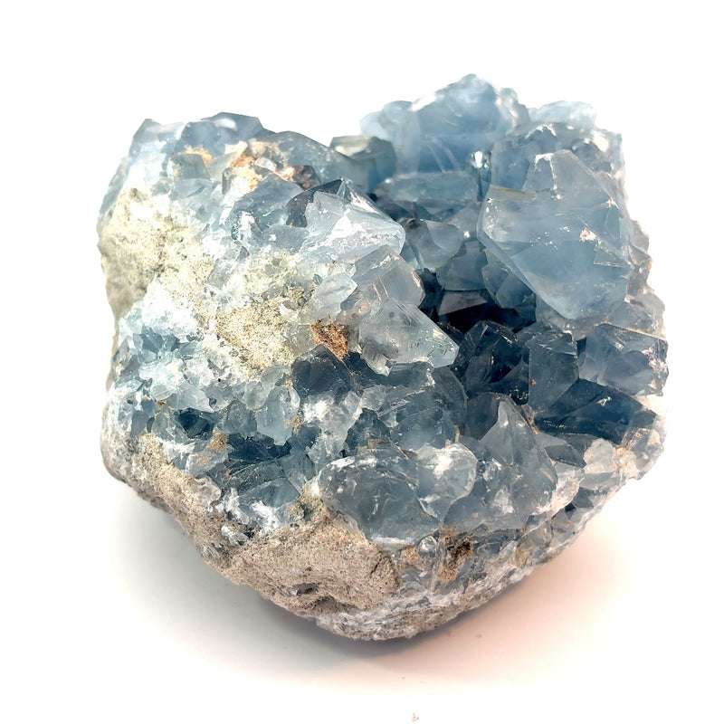 Blue Celestite Crystal Cluster from Madagascar – Natural Mineral Specimen, 785g