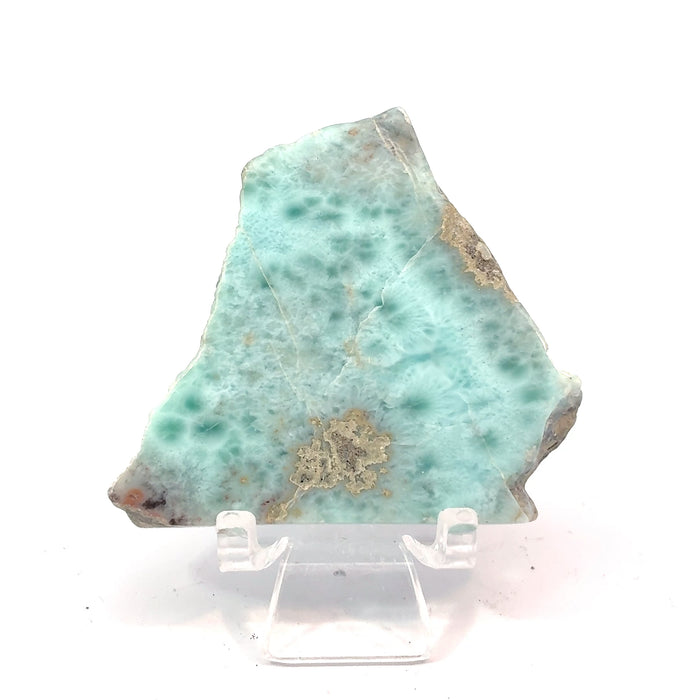 Polished Larimar Slab from the Dominican Republic – Natural Blue Pectolite, 43.9g